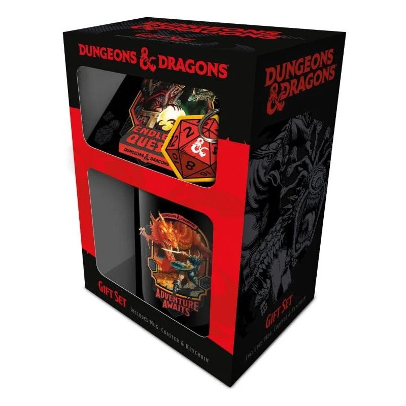 Dungeons & Dragons  - Set porte-clé, mug et sous-verre
