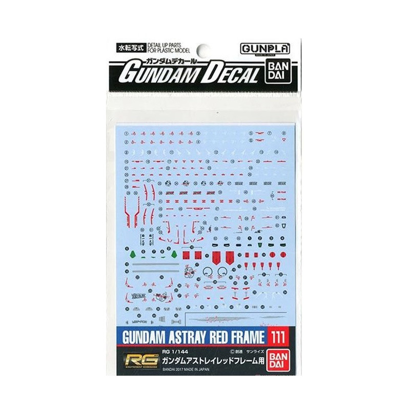 Gundam - Decals RG 1/144 111 Gundam Astray Red Frame