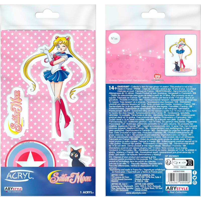 Sailor Moon - Figurine Acryl plate à assembler Moon & Luna 11 cm