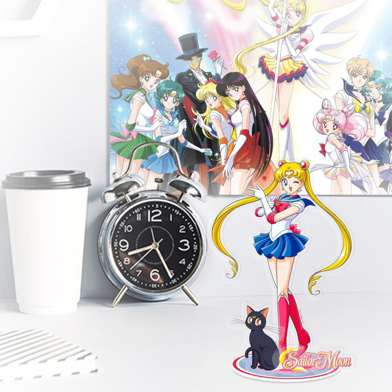 Sailor Moon - Figurine Acryl plate à assembler Moon & Luna 11 cm