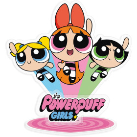 Powerpuff Girls - Figurine Acryl plate à assembler Blossom, Bubbles, & Buttercup10 cm