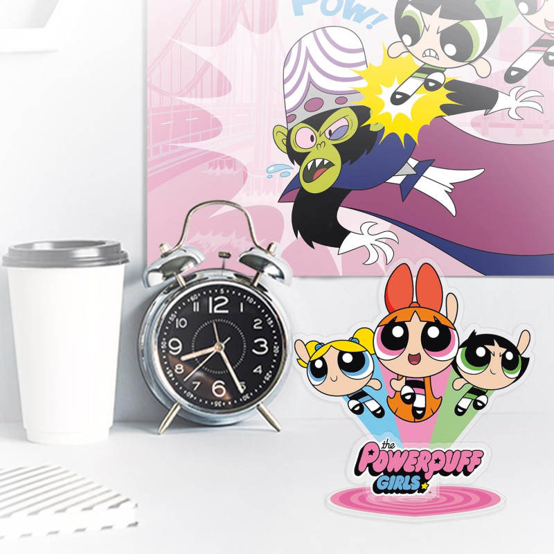 Powerpuff Girls - Figurine Acryl plate à assembler Blossom, Bubbles, & Buttercup10 cm