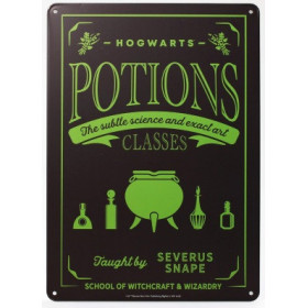 Harry Potter - Panneau métallique Potions Classes