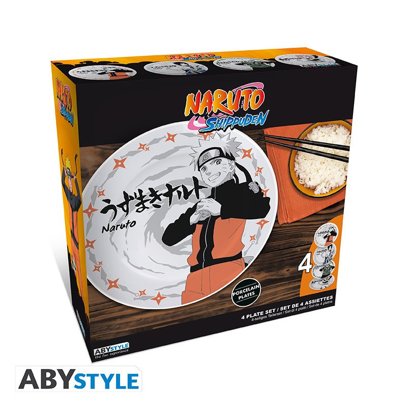 Naruto Shippuden - Set de 4 assiettes