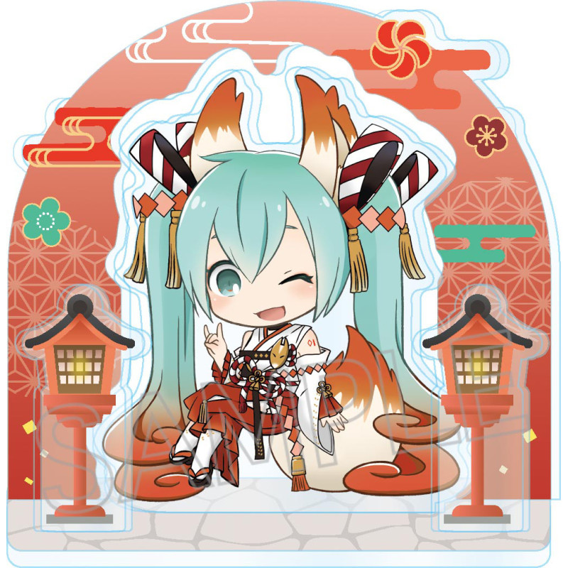 Hatsune Miku - Figurine Acrylic Stand Fox spirit (Plum)