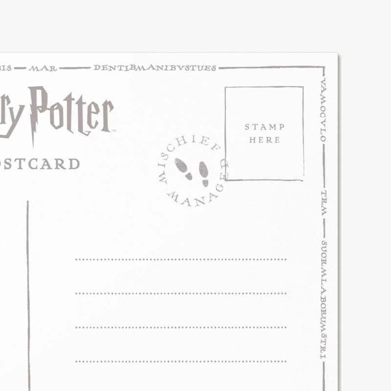 Harry Potter - Carte postale Message to Snape Marauder's Map