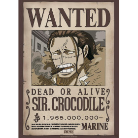 One Piece - poster Wanted Wano Crocodile (52 x 38 cm)