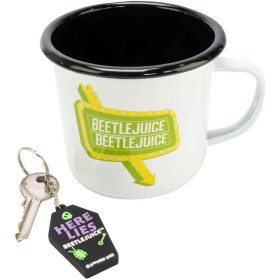 Beetlejuice - Mug rétro + porte-clé