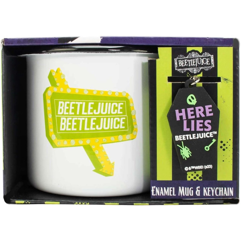 Beetlejuice - Mug rétro + porte-clé