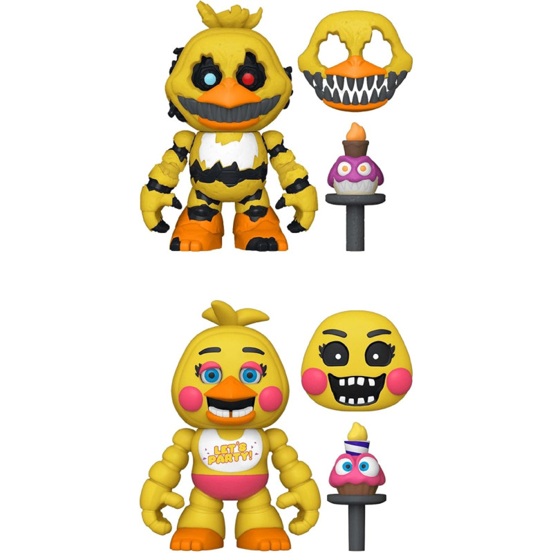 Five Nights at Freddy's - Figurines Nightmare Chica & Toy Chica
