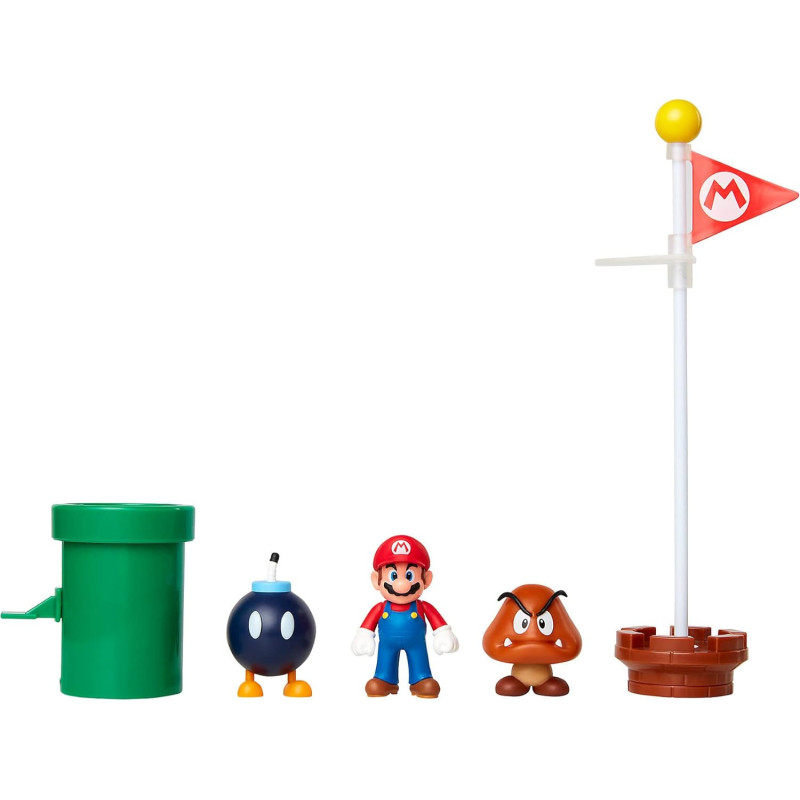 Super Mario - Set World of Nintendo : figurines Plaine du Grand Chêne