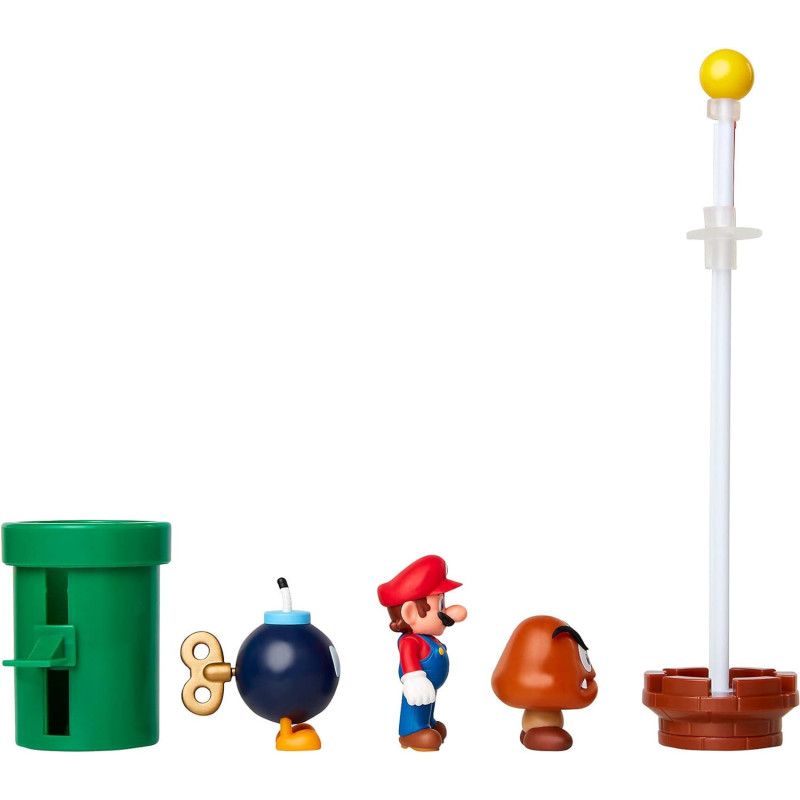 Super Mario - Set World of Nintendo : figurines Plaine du Grand Chêne