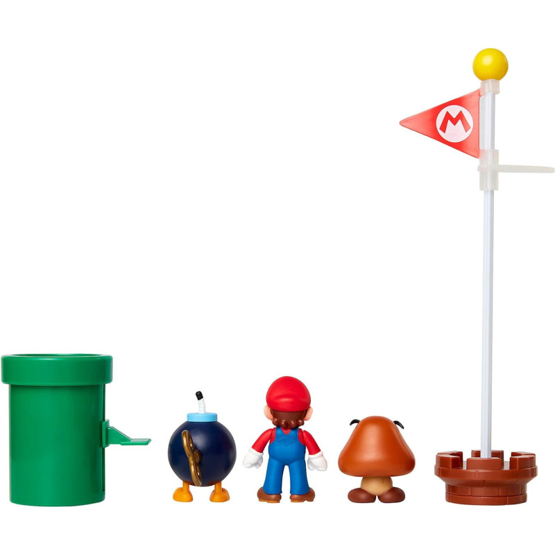 Super Mario - Set World of Nintendo : figurines Plaine du Grand Chêne