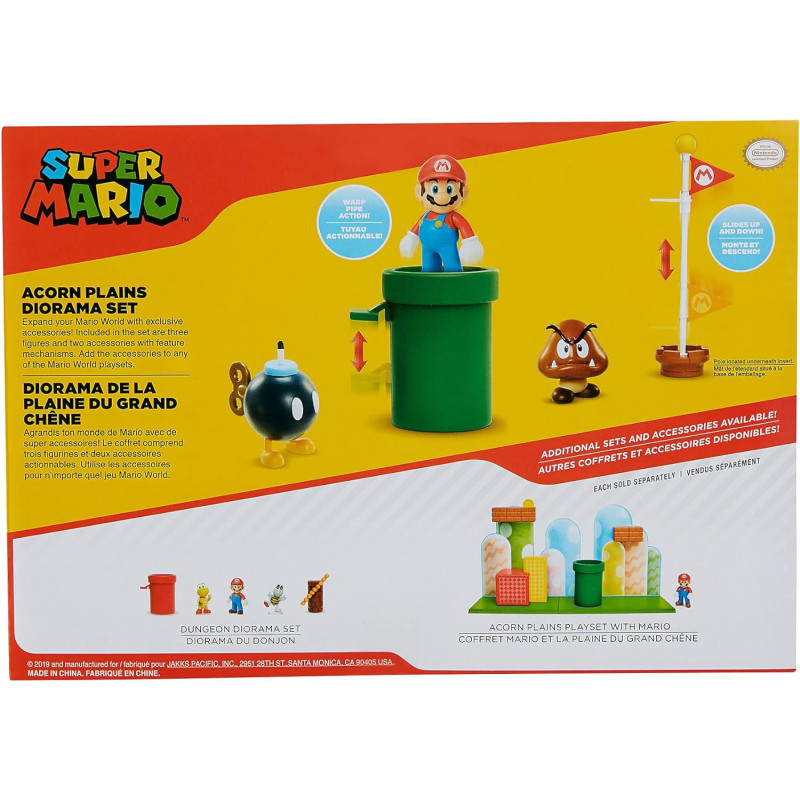 Super Mario - Set World of Nintendo : figurines Plaine du Grand Chêne