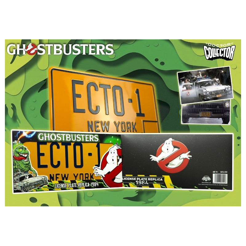 Ghostbusters - Réplique 1/1 plaque minéralogique ECTO-1