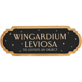 Harry Potter - Panneau plaque Wingardium Leviosa