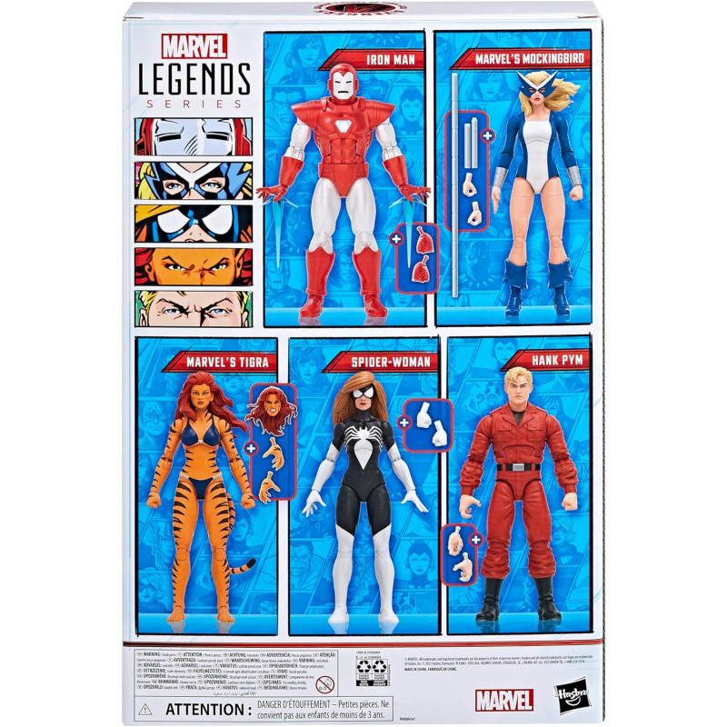 Marvel Legends - Pack de 5 figurines The West Coast Avengers 15 cm