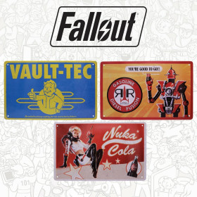 ÉTÉ 2024 : Fallout - Set de 3 panneaux en métal Brands