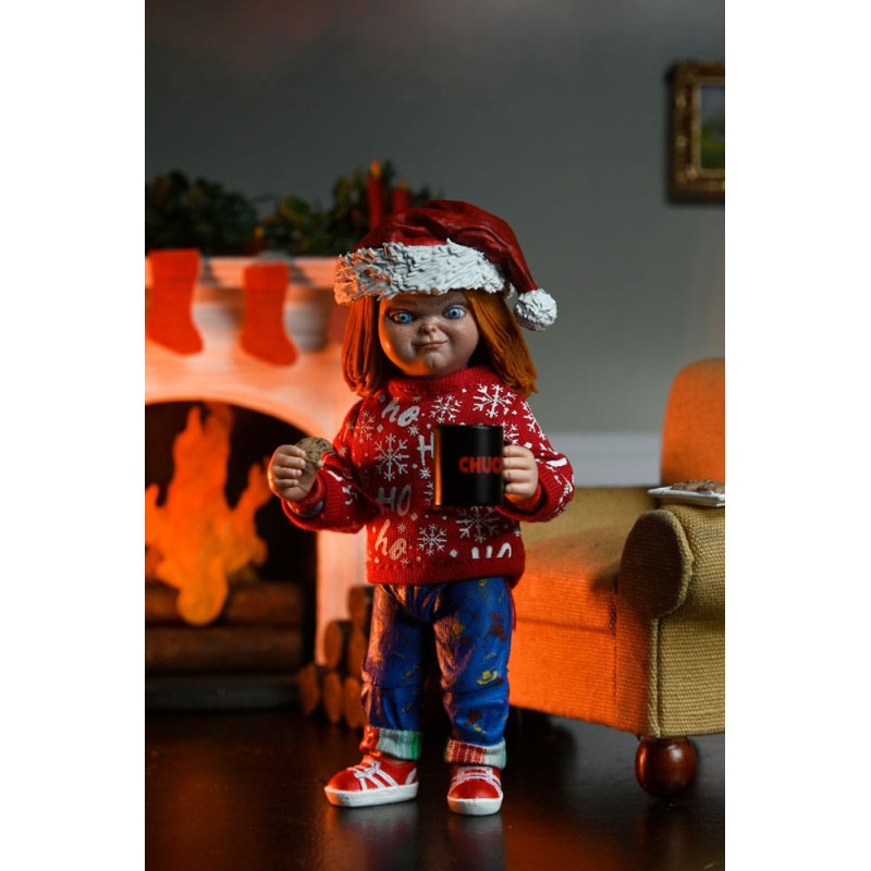 JUIN 2025 : Chucky: TV Series - Figurine Ultimate Chucky (Holiday Edition) 10 cm