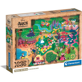 Disney : Alice au Pays des Merveilles - Puzzle 1000 pièces Story Maps