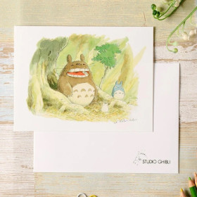 Mon Voisin Totoro - Carte de voeux Printemps