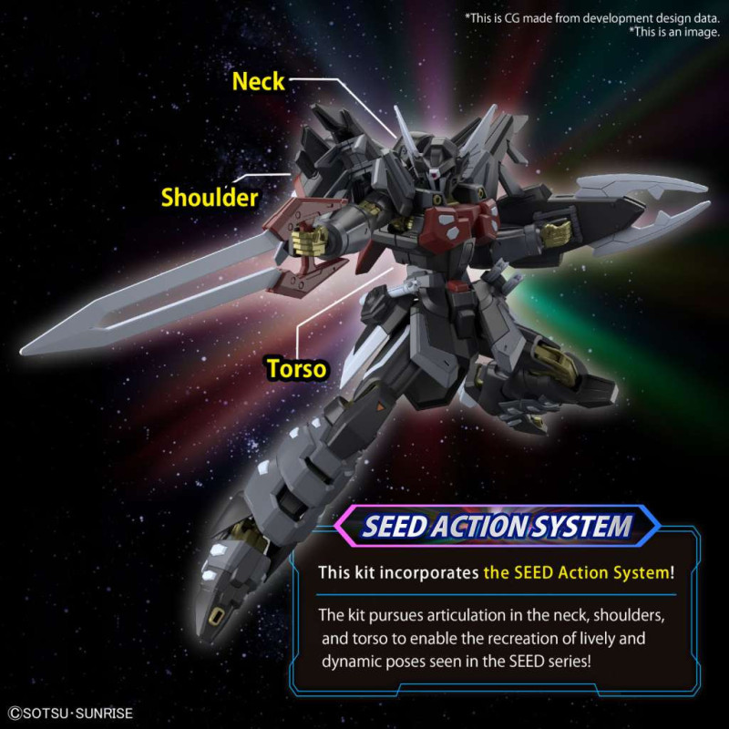 Gundam - HGCE 1/144 Seed  Freedom Black Knight Squad Shi-ve. A