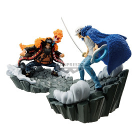 One Piece - Figurines Senkozekkei : Marshall D. Teach vs Trafalgar Law BOITE OUVERTE