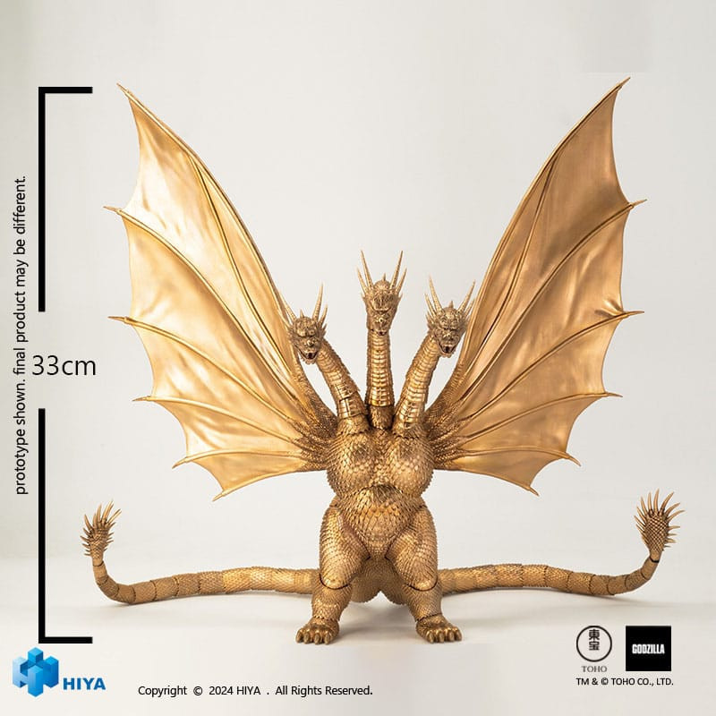 King Ghidorah 1991 Figurine Hiya Toys Exquisite Basic 25 cm