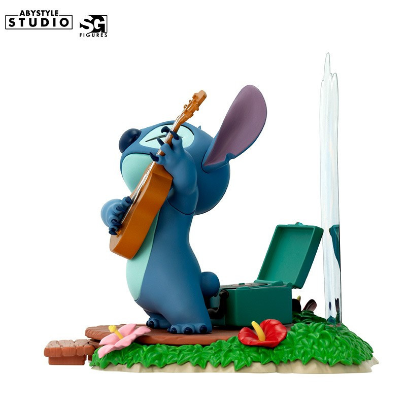 Disney : Lilo & Stitch - Figurine SG Stitch Guitare 10 cm MODELE D'EXPOSITION