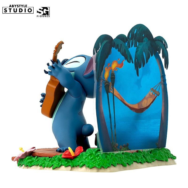 Disney : Lilo & Stitch - Figurine SG Stitch Guitare 10 cm MODELE D'EXPOSITION