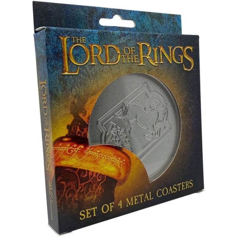The Lord of the Rings – Set de 4 Dessous de Verre Métalliques