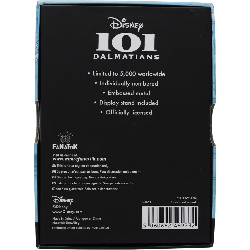 Disney – Lingot Les 101 Dalmatiens Édition Limitée – Fanattik