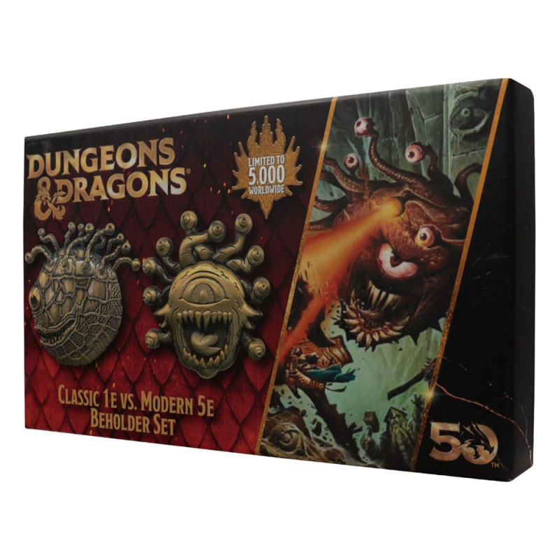 Dungeons & Dragons - 2 médaillons 50th Anniversary Beholder Twin Edition