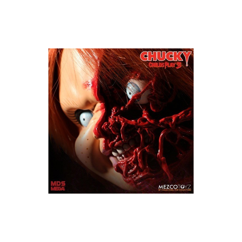 JUILLET 2025 : Child's Play 3 - Figurine Mega Talking Pizza Face Chucky