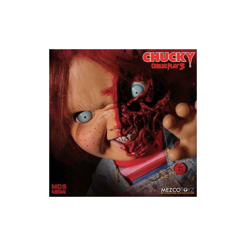 JUILLET 2025 : Child's Play 3 - Figurine Mega Talking Pizza Face Chucky