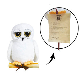 Harry Potter - Peluche 18 cm Hedwige avec lettre
