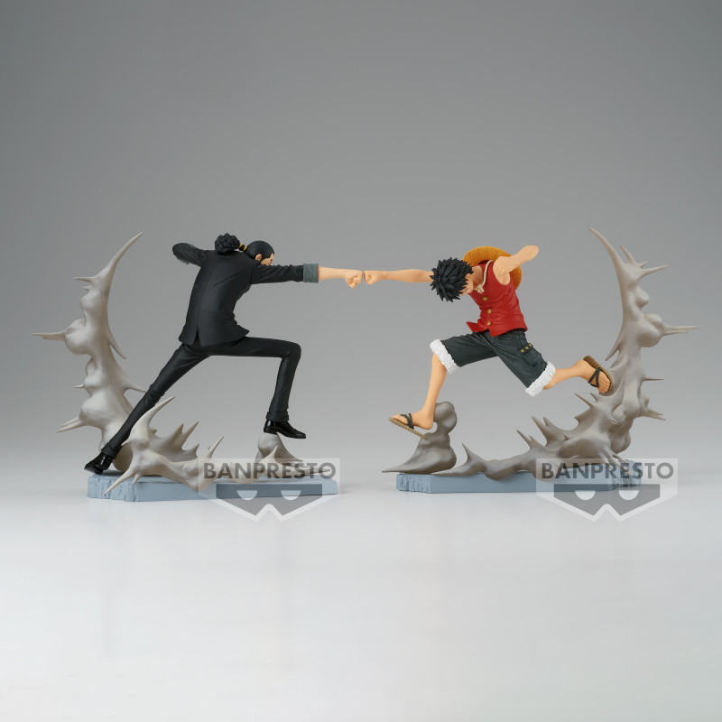 One Piece - Figurines Senkozekkei Monkey D. Luffy vs Rob Lucci BOITES OUVERTES