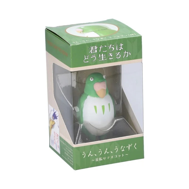 Figurine Bobble Head Perruche Verte 8 cm – Le Garçon et le Héron