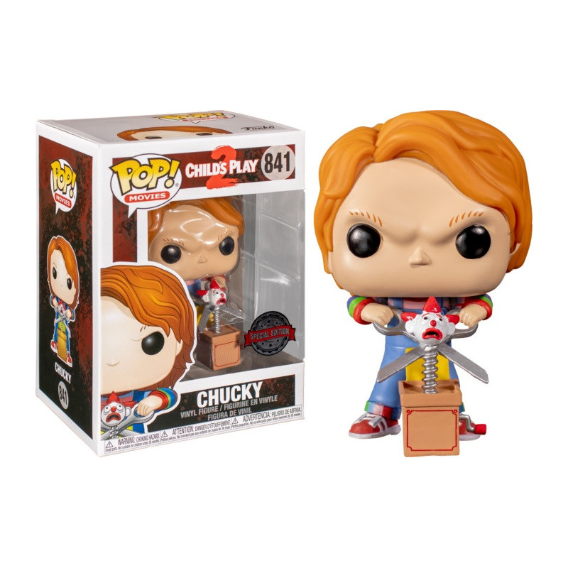 Child's Play 2 - Pop! - Chucky with Buddy & Giant Scissors n°841 BOITE ABIMEE 