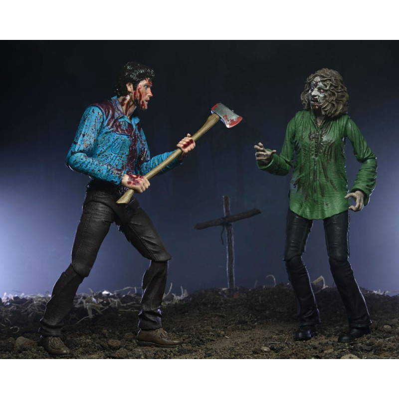 AOUT 2026 : Evil Dead - Pack 2 figurines Ultimate Bloody Ash & Cheryl Williams 18 cm
