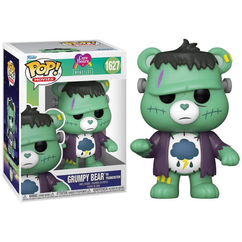 Care Bears x Universal Monsters - Pop! - Grumpy Bear as Frankenstein n°1627 BOITE ABIMEE