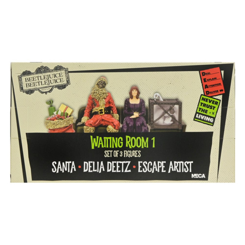 AOUT 2026 : Beetlejuice 2 - Pack 3 figurines Waiting Room 1 (10 cm)