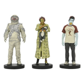 Beetlejuice 2 - Pack 3 figurines Waiting Room (Cat Lady, Space Man, Hot Dog Champion)