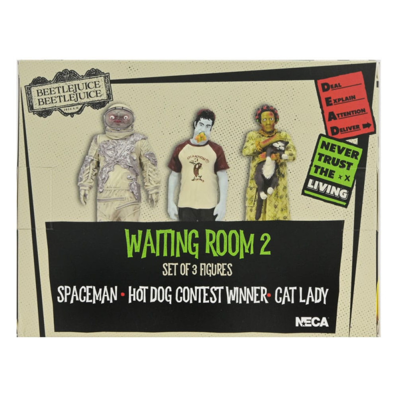 DÉCEMBRE 2025 : Beetlejuice 2 - Pack 3 figurines Waiting Room 21 (10 cm)