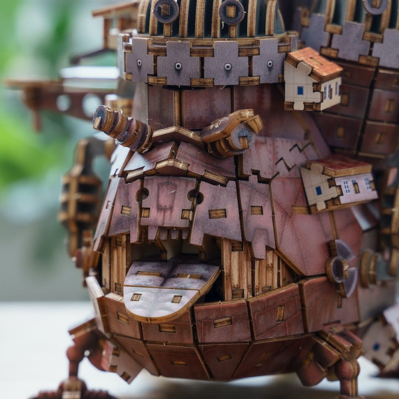 Le Château Ambulant - Maquette en bois Kigumi Château Howl