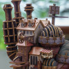 Le Château Ambulant - Maquette en bois Kigumi Château Howl