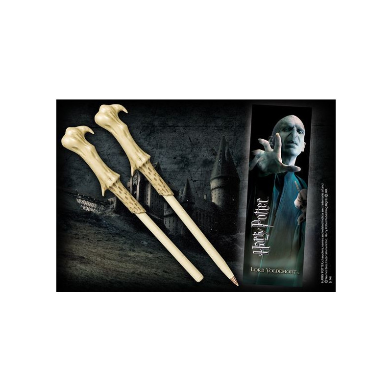 Harry Potter - Stylo baguette + marque-page Voldemort