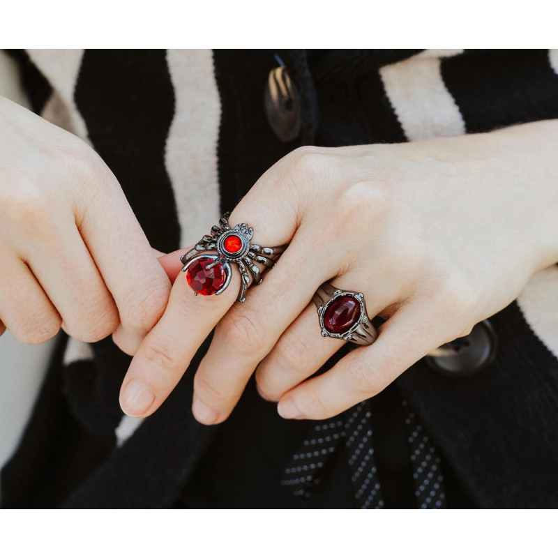 Set de 2 Bagues Beetlejuice – Licence officielle Beetlejuice