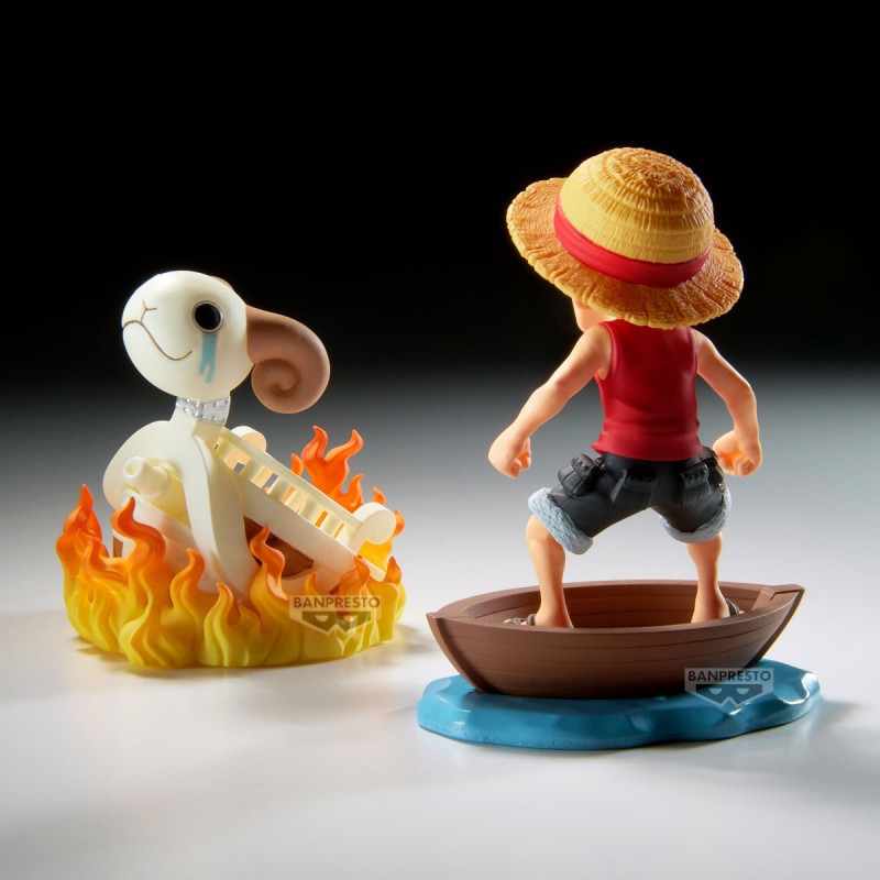 Banpresto – One Piece WCF Log Stories Luffy & Going Merry 8 cm
