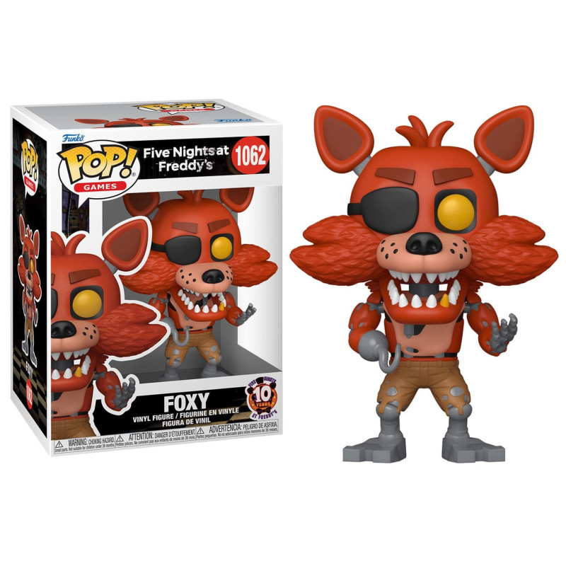 Five Nights at Freddy's - Pop! FNAF - 10th Anniversary Foxy n°1062 BOITE ABIMEE